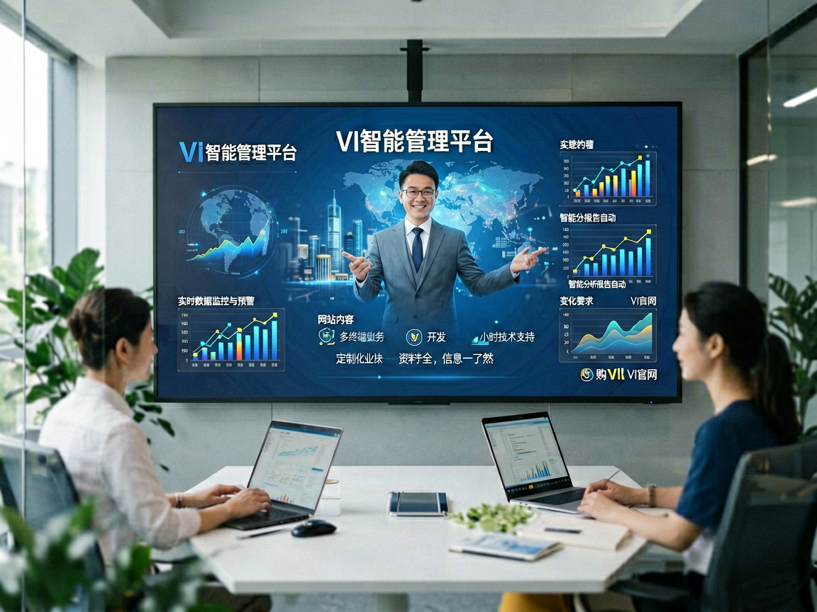 彩神VI智能管理平台界面，数据可视化大屏与实时监控系统